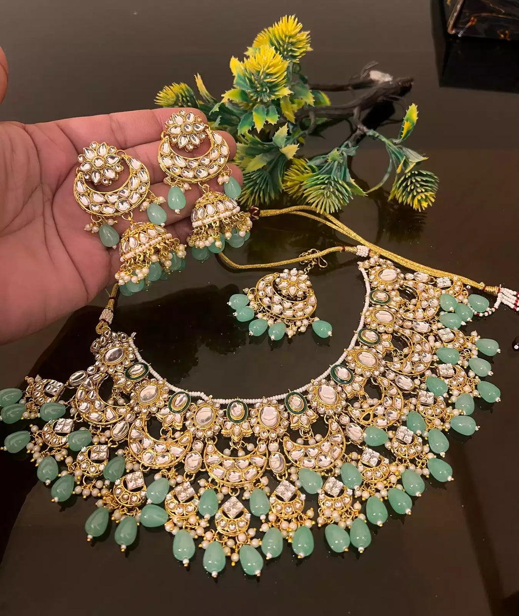 Kundan heavy necklace set
