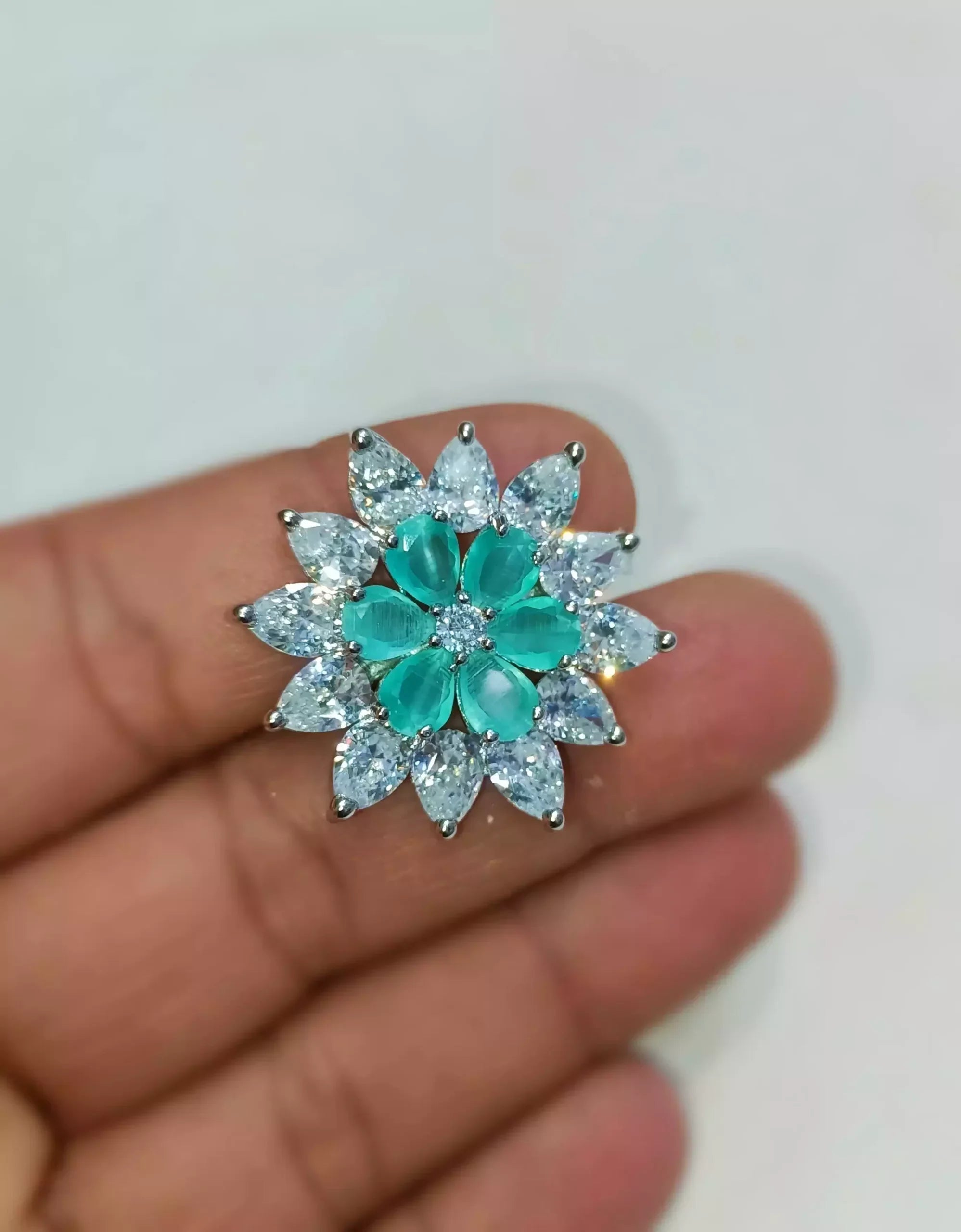 Zircon AD floral ring