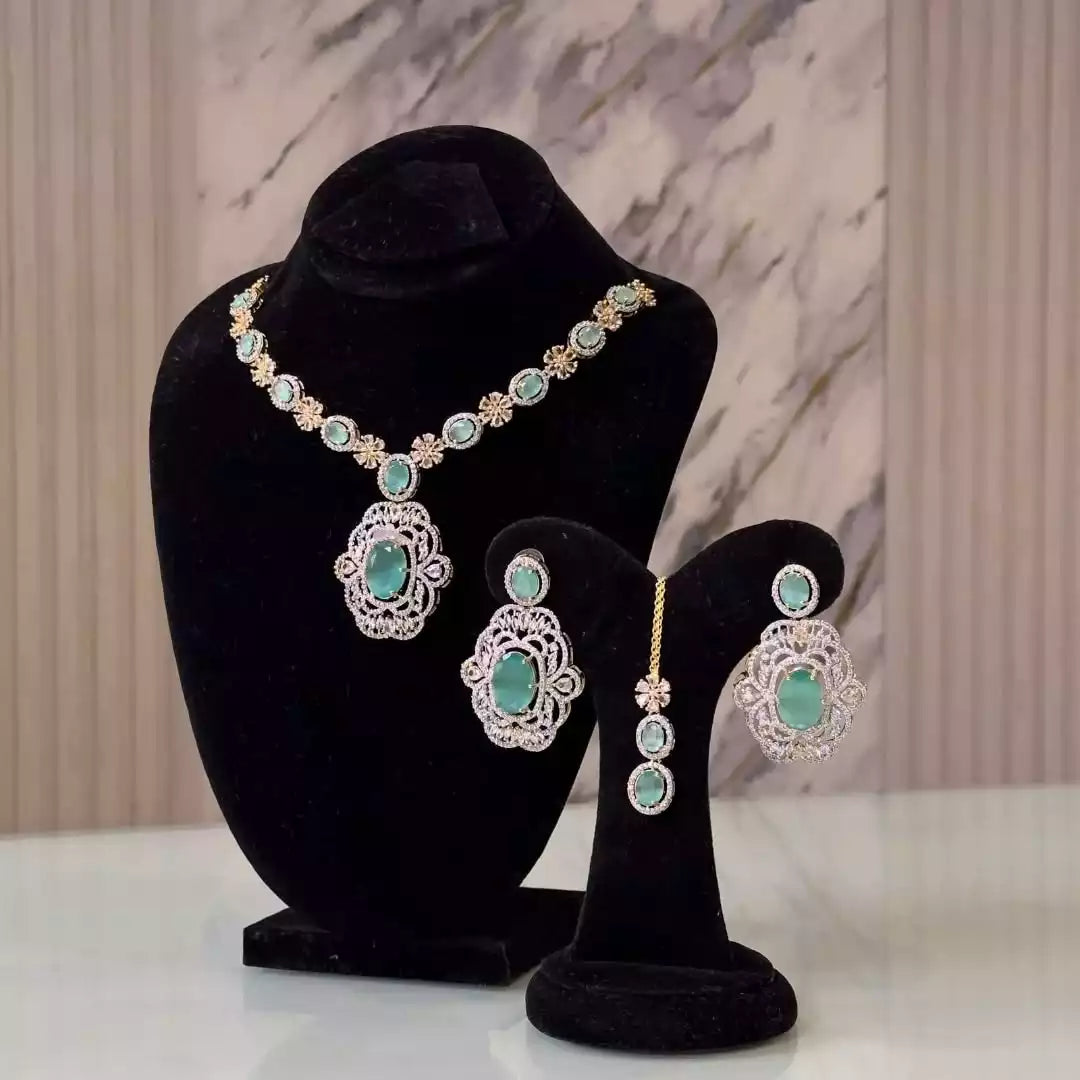 American diamond necklace set