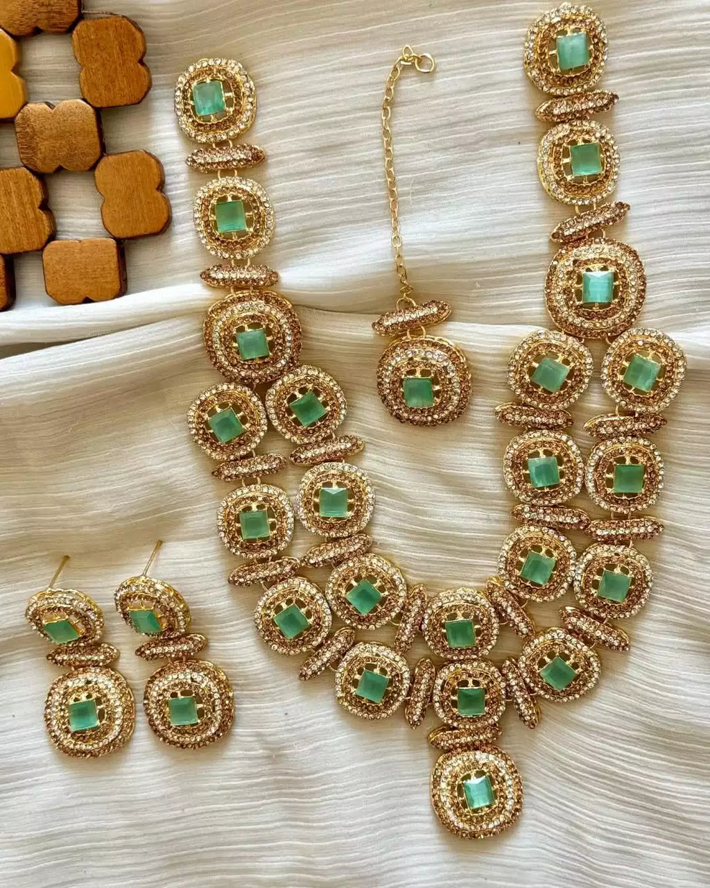 Zircon double layer maala set