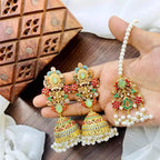 Noratan jhumka earrings
