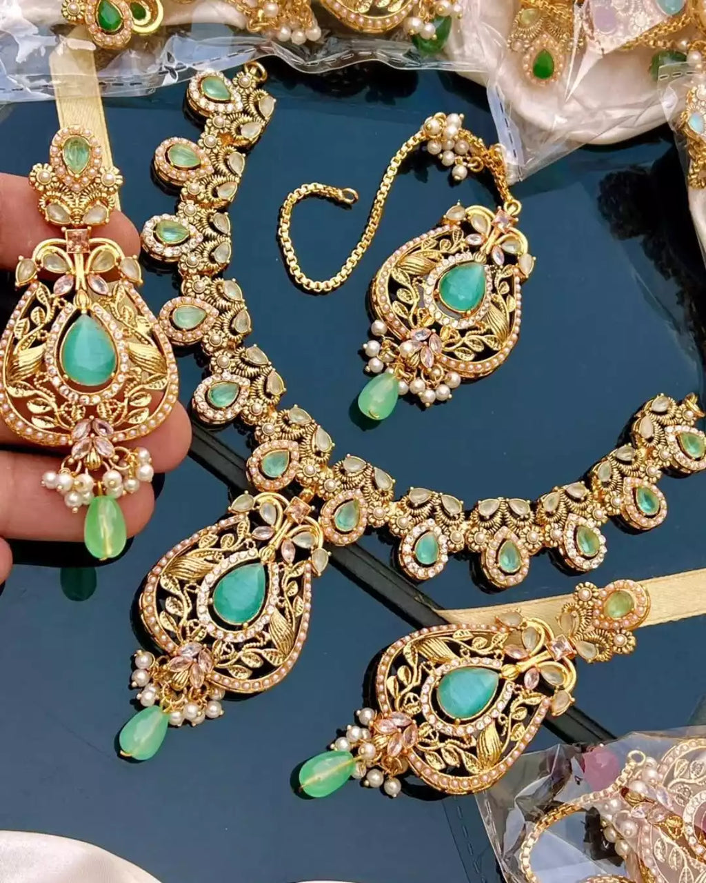 Gold plated designer set