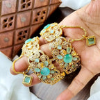 Zircon openable bangle pair