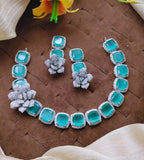 Micro Zircon AD floral set