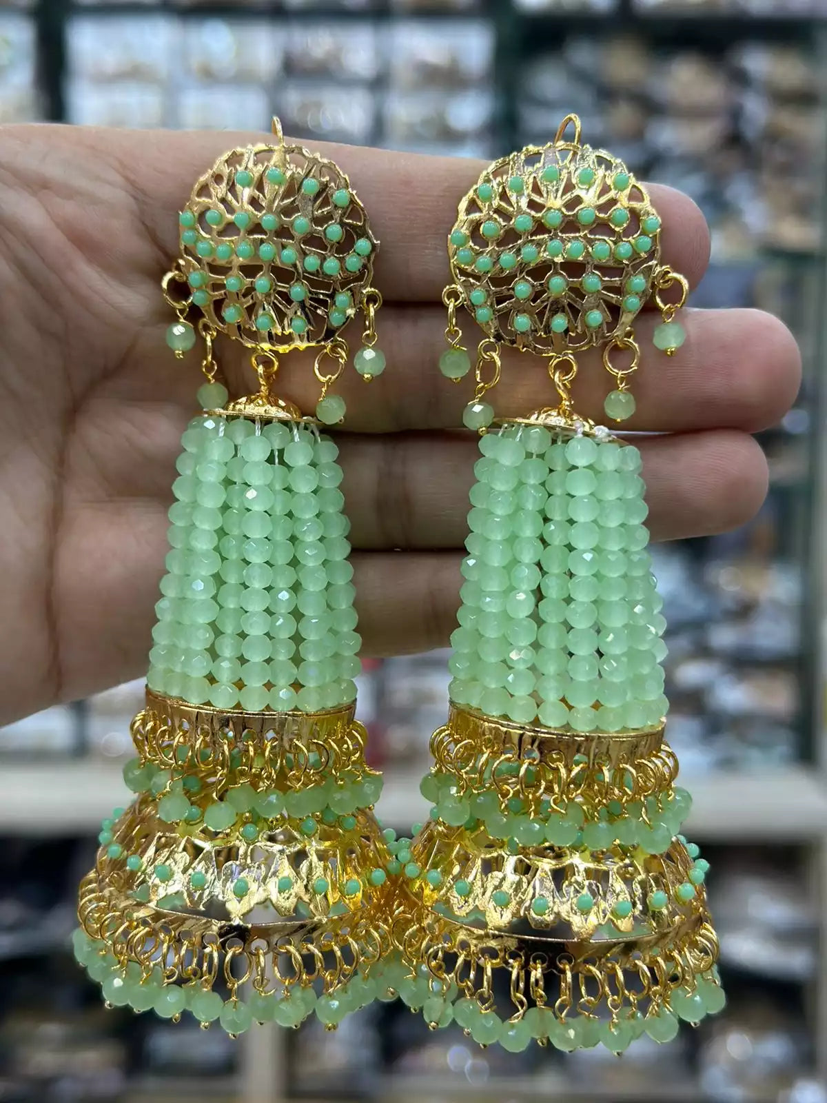 Hyderabadi big size earrings