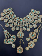 AD Zircon bridal set with jhumar