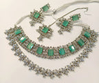 Double layer zircon bridal set