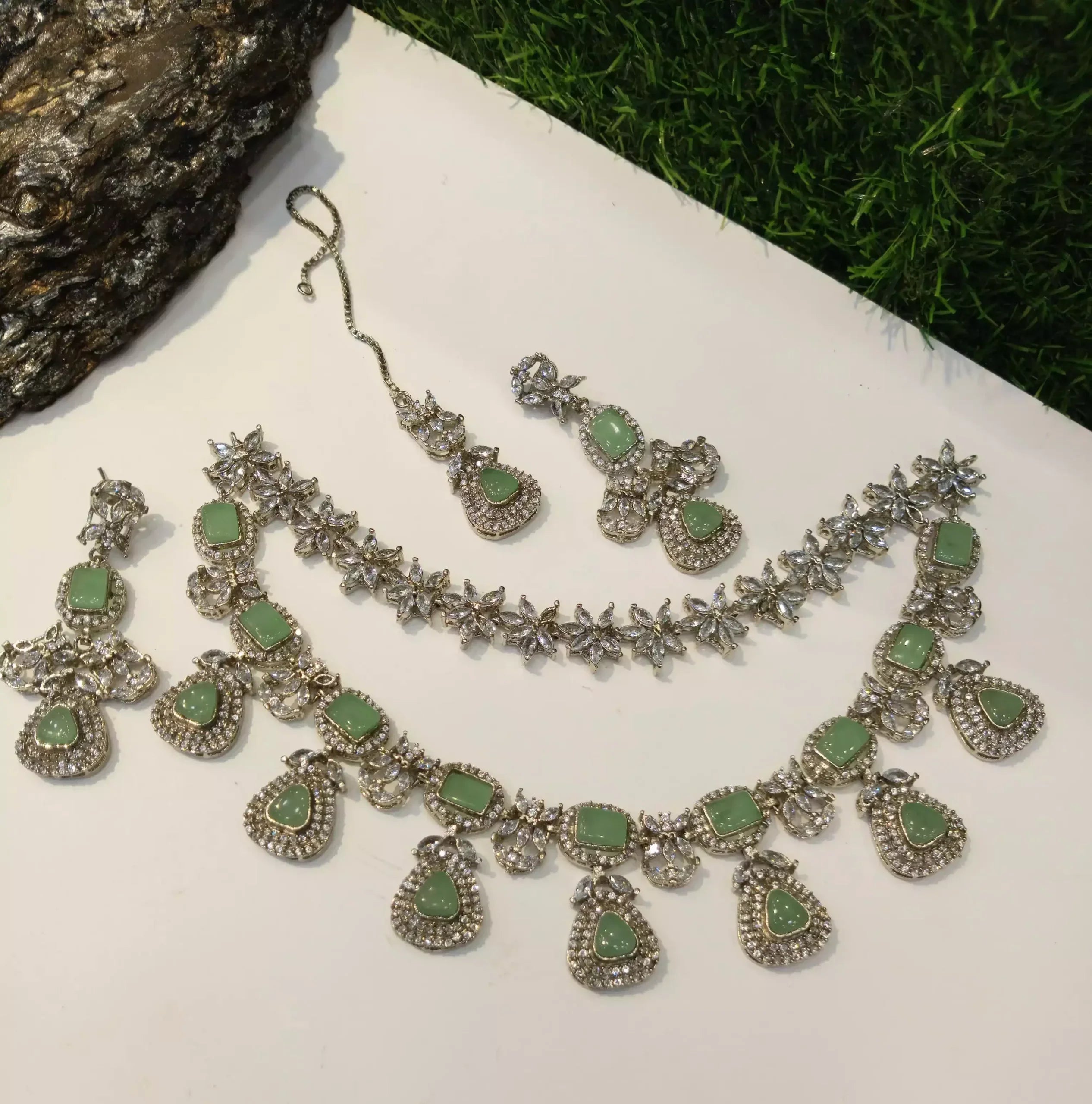 Rp jarao zircon bridal set