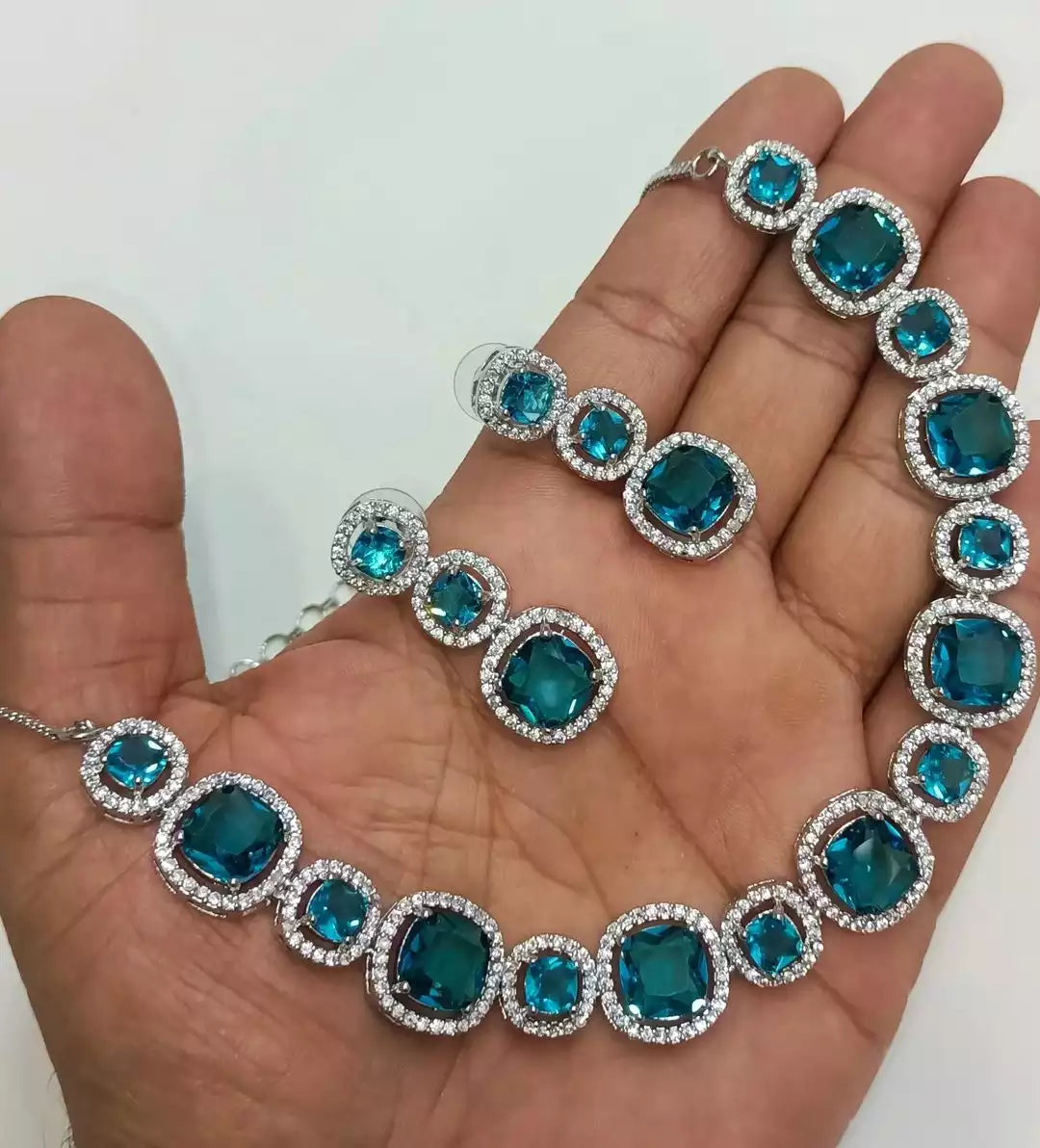American diamond necklace set