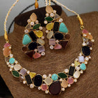 Egyptian stone necklace set