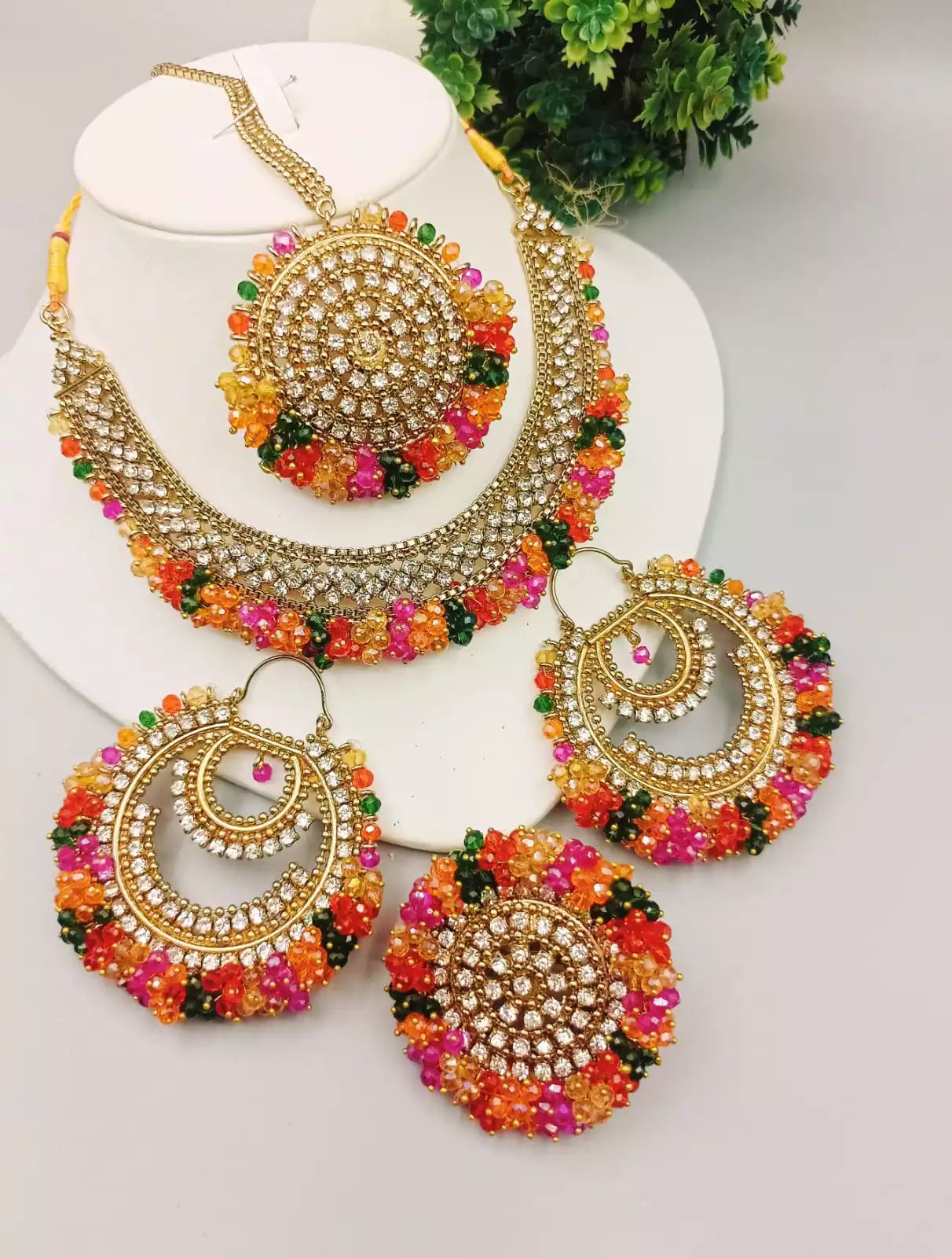 Heavy gajra bandhai set with ring