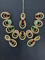 Miro zircon necklace set
