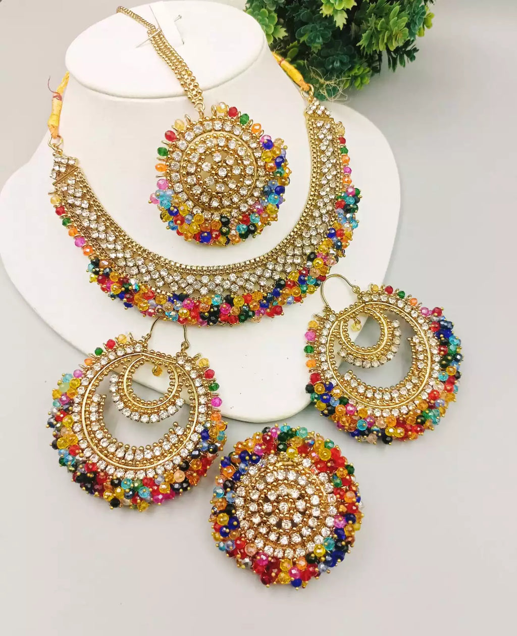 Heavy gajra bandhai set with ring