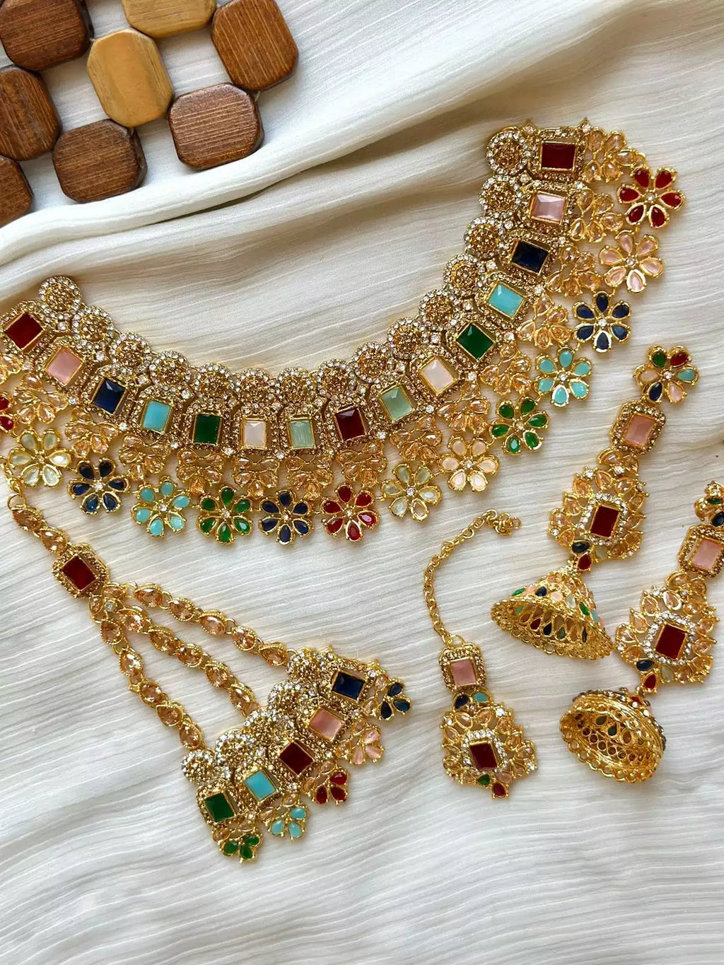 Zircon Floral Bridal set