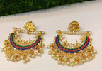 Gold plated designer earrings