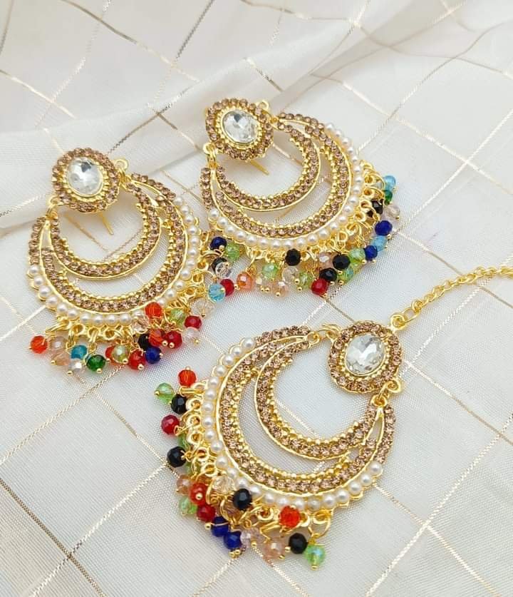 Big size earrings teeka