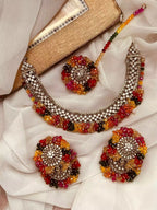 Heavy gajra jhumki teeka set