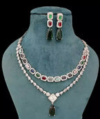 Double layer necklace set