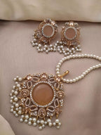Egyptian zircon pendant set-020