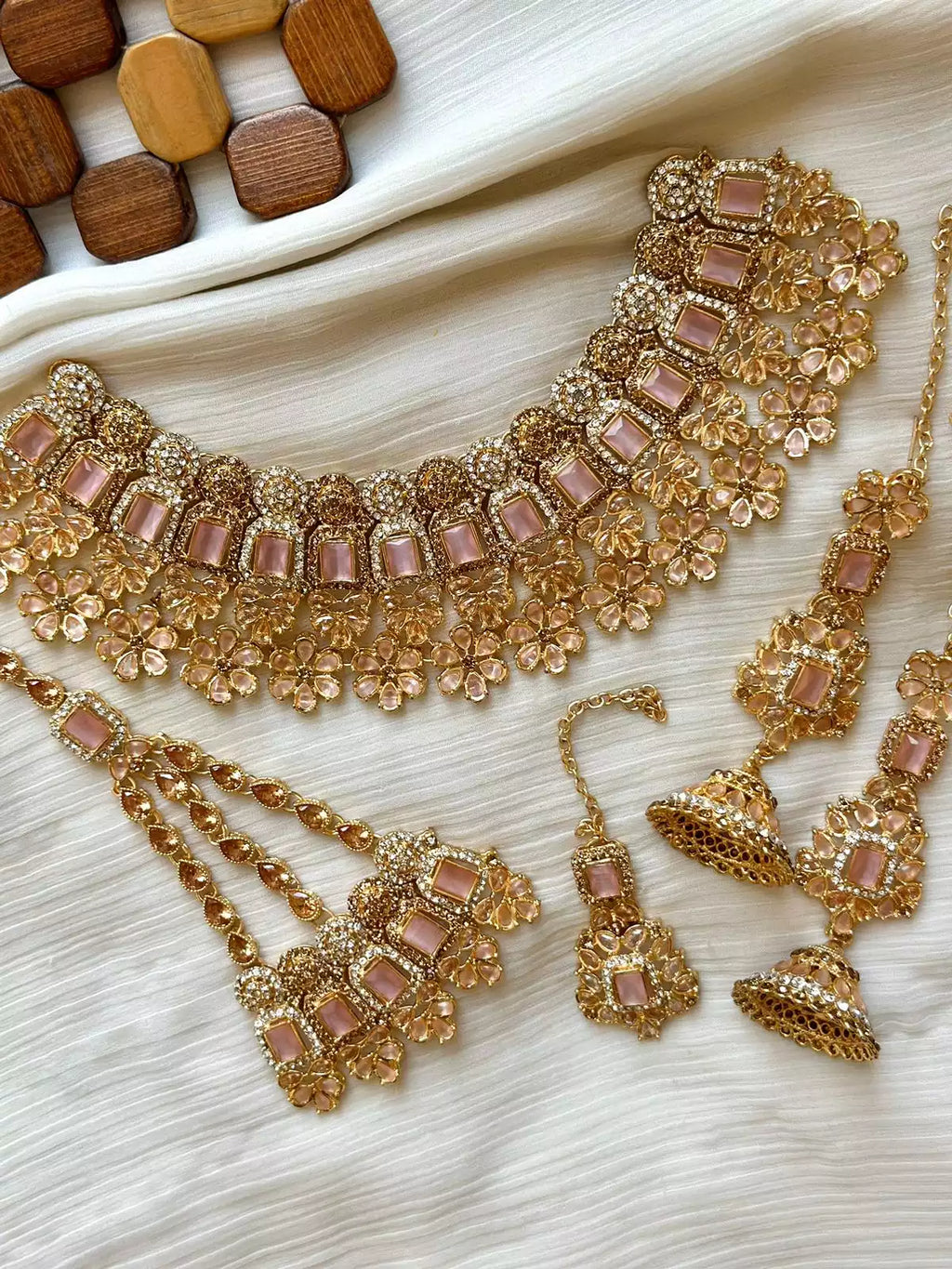 Zircon Floral Bridal set
