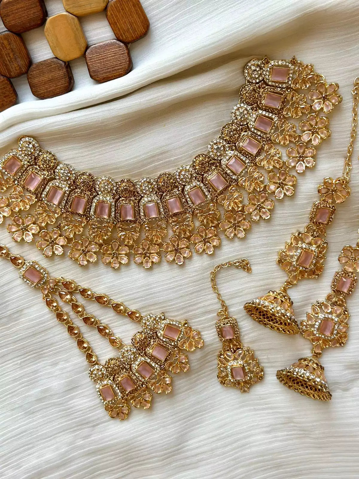 Zircon Floral Bridal set