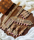 Kundan double dholna bridal set