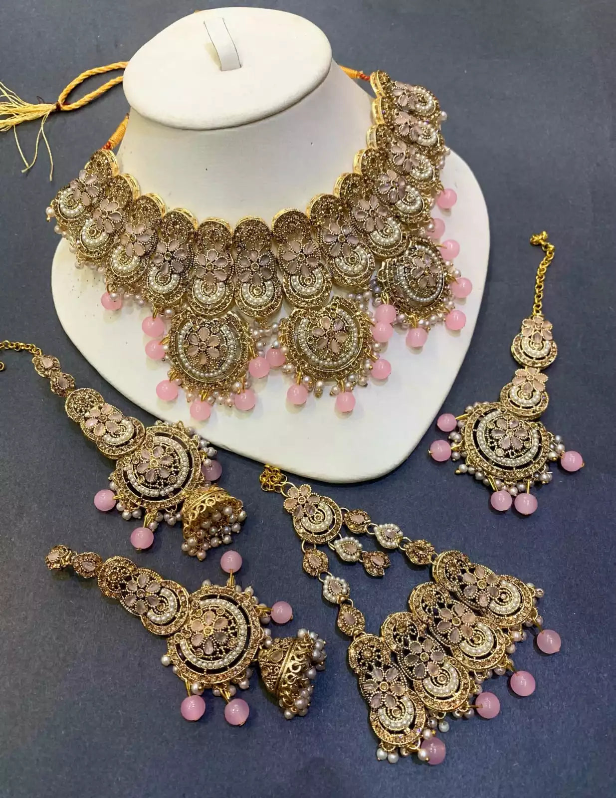 Heavy manjoos bridal jhumar set