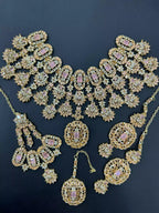 AD Zircon bridal set with jhumar