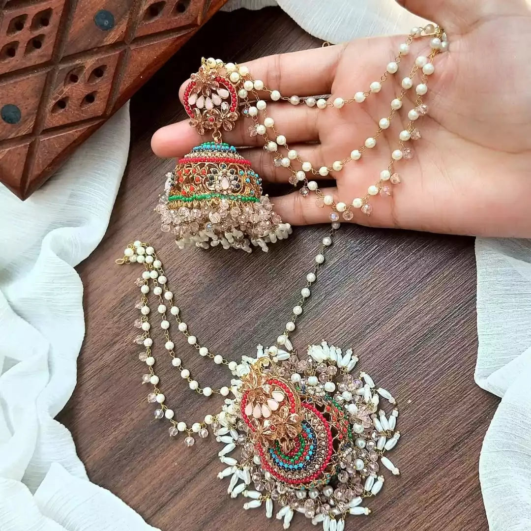 Noratan jhumki with saharay