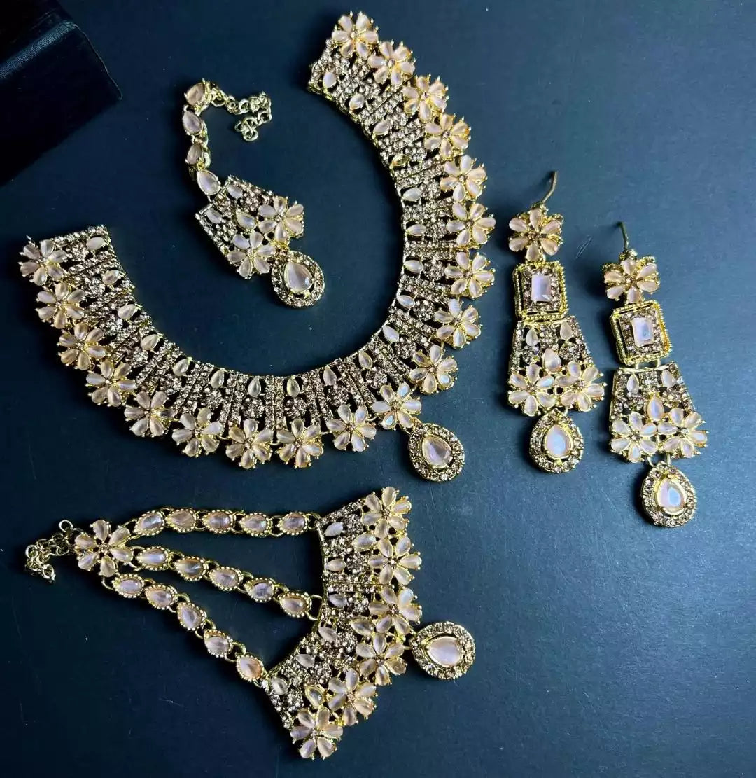 Zircon Bridal set with jhumar