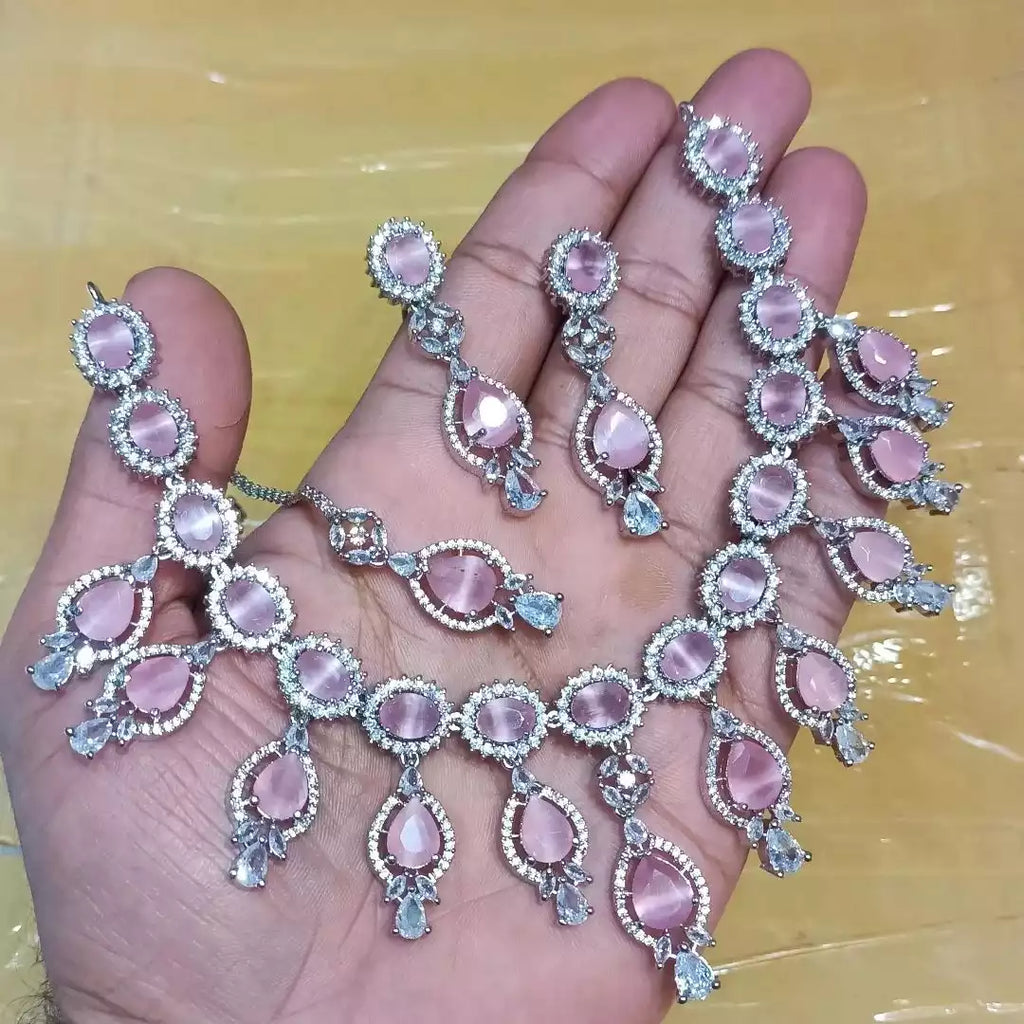 American diamond necklace set