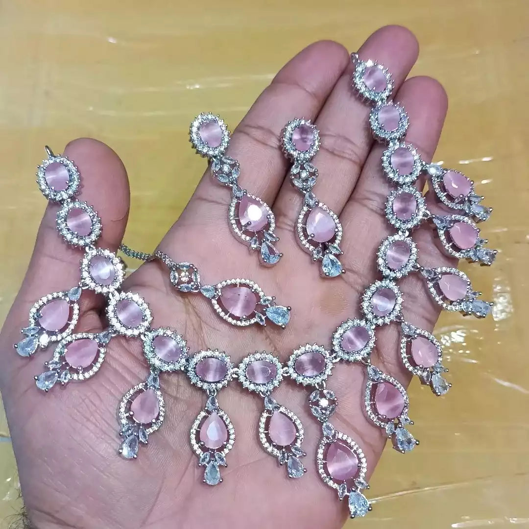 American diamond necklace set