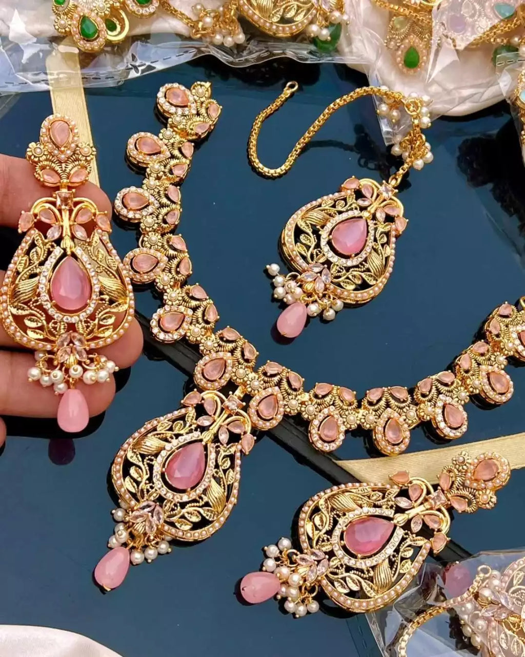 Gold plated designer set