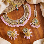 Dabbi kundan necklace set