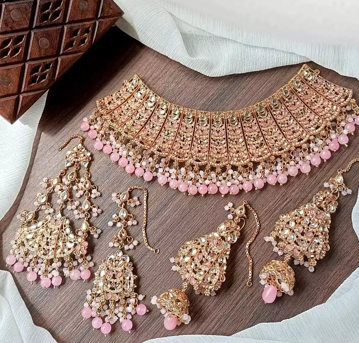 Full Kundan bridal jhumar set