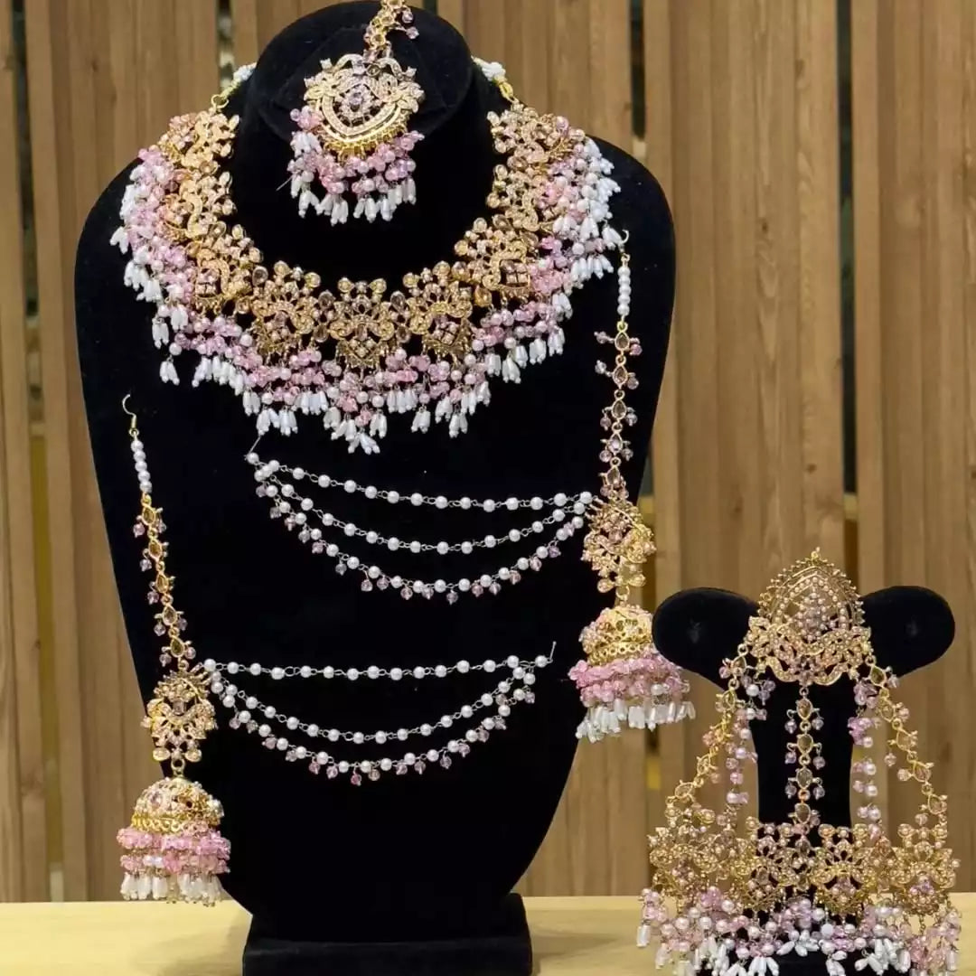 Noratan bridal set with jhumar