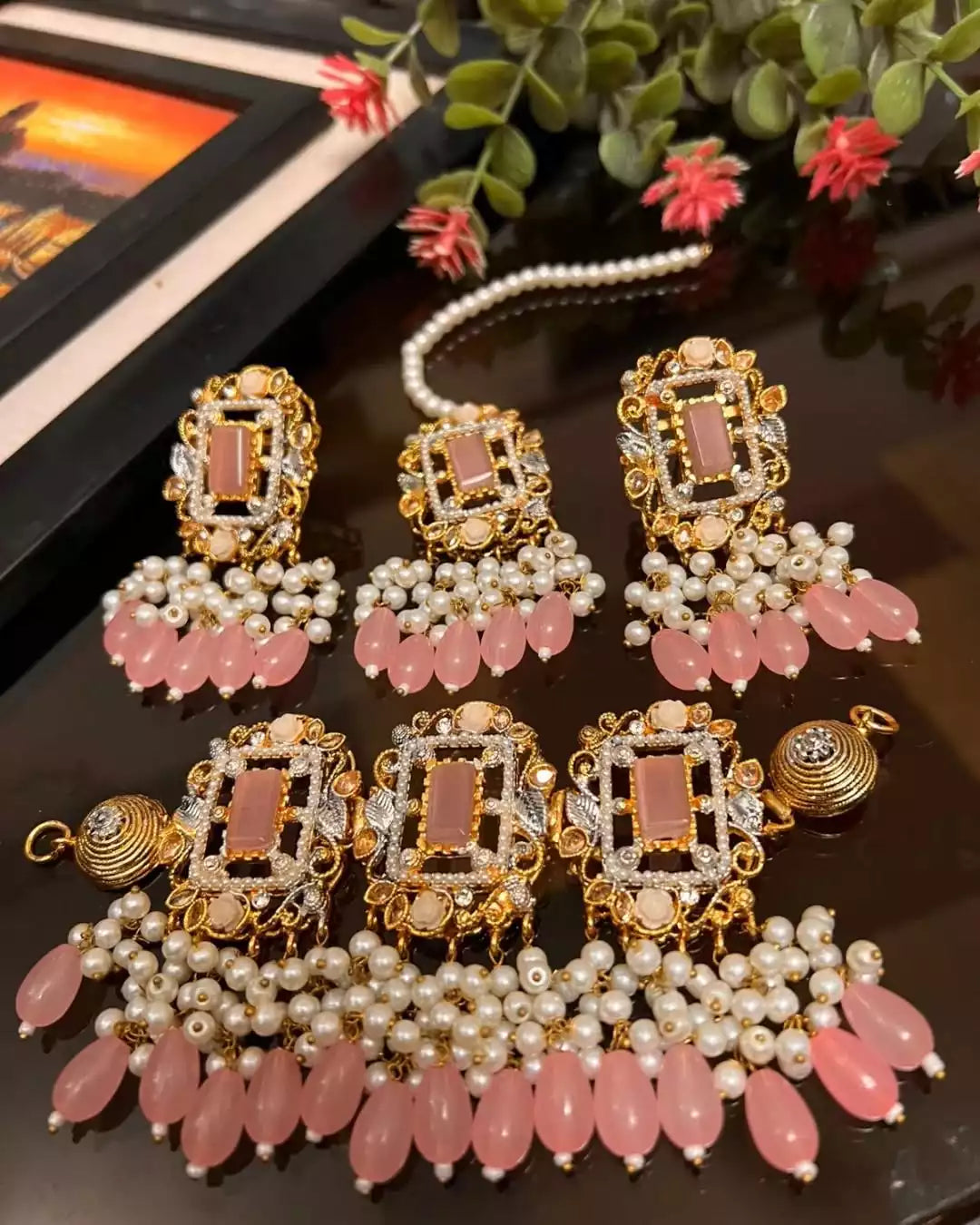 Handmade designer choker set