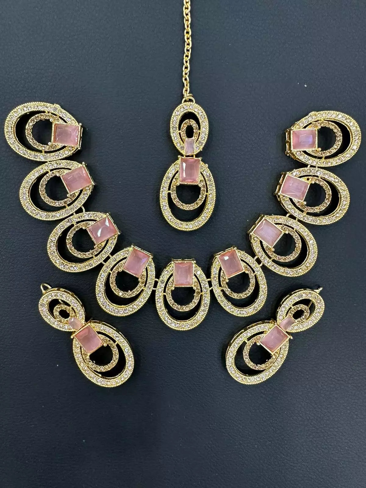 Miro zircon necklace set