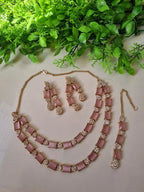 Double layer zircon set with teeka