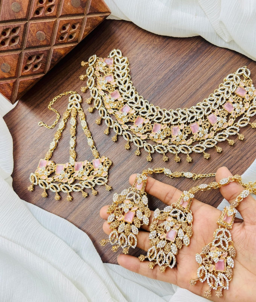 Zircon Bridal set with jhumar