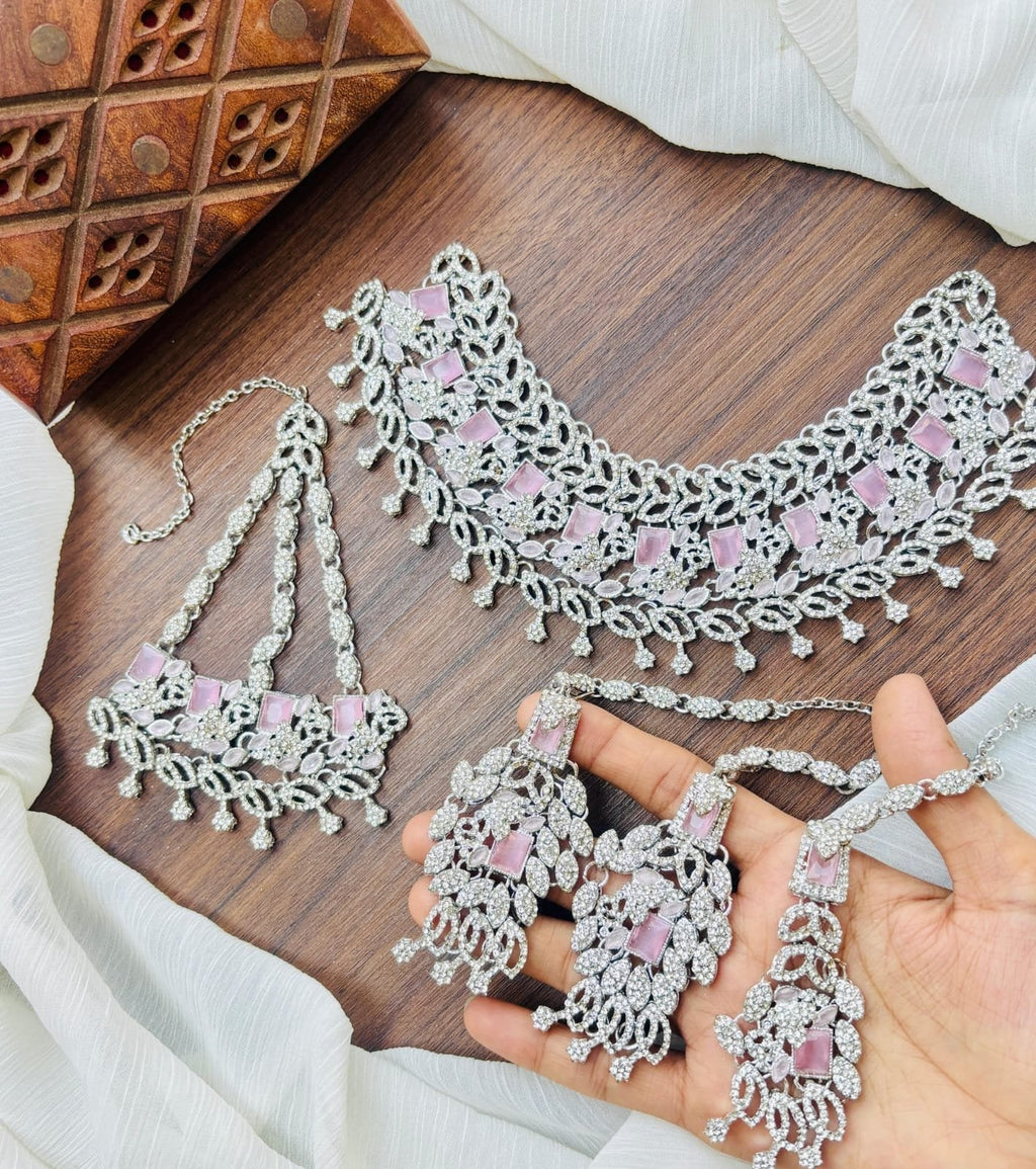 Zircon Bridal set with jhumar