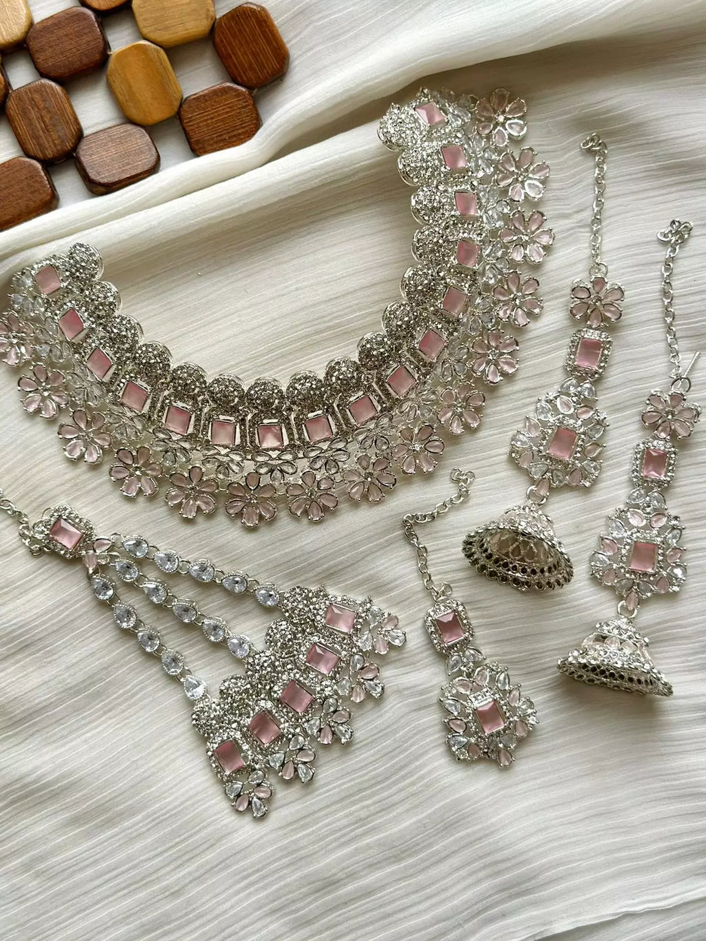 Zircon Floral bridal set