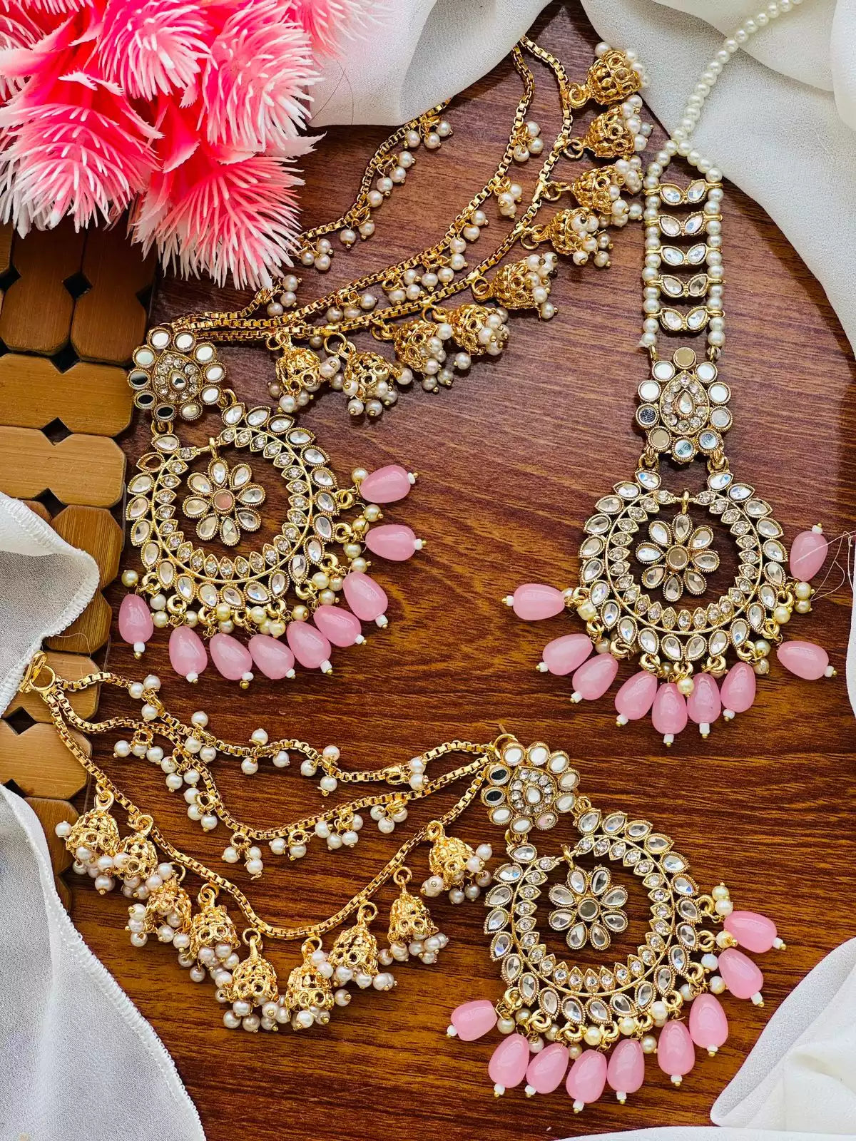Big size Bahubali earrings teeka
