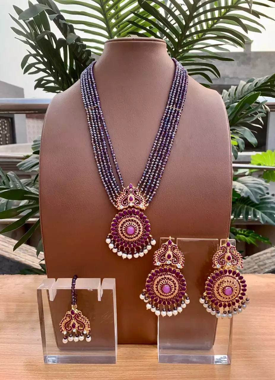 Noratan maala set with teeka Main image