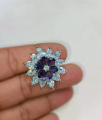 Zircon AD floral ring