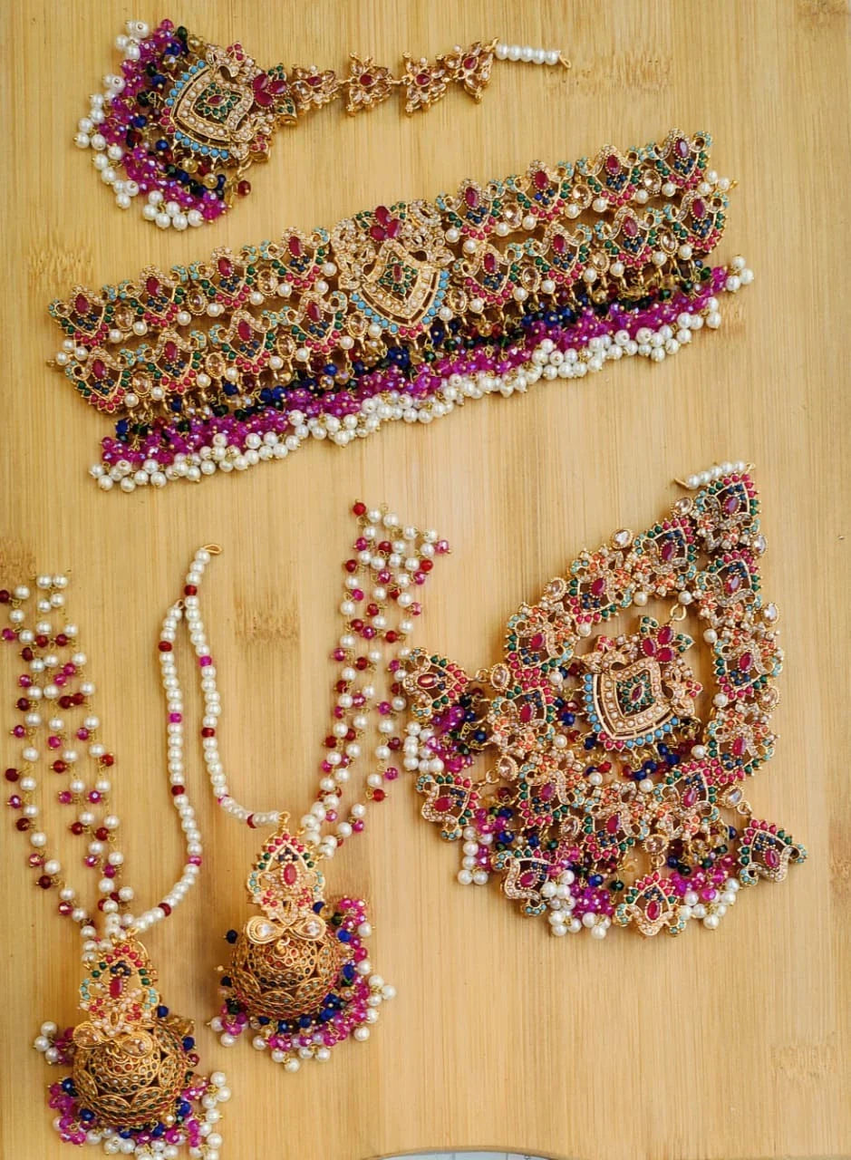 Navratan Indian Heavy bridal set