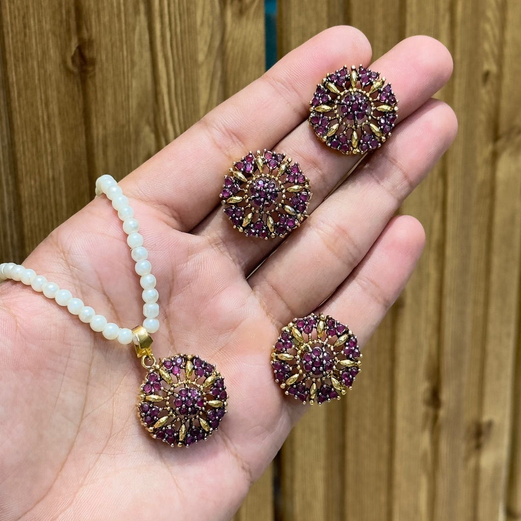 Gold plated locket set