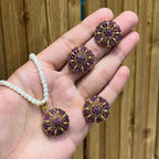 Gold plated locket set