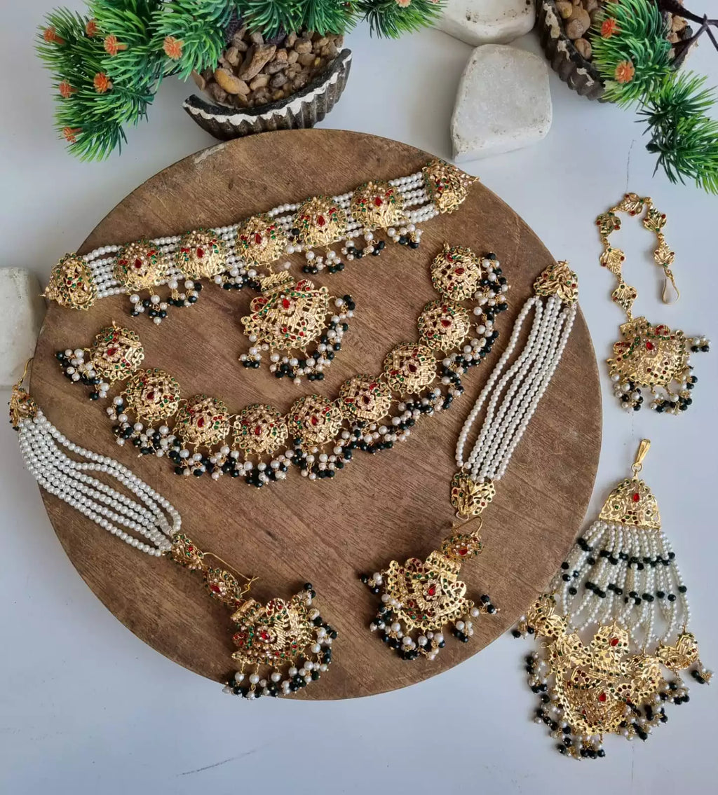 Hyderabadi double bridal set