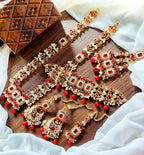 Kundan double dholna bridal set